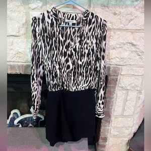 Cheetah Long Sleeve Romper